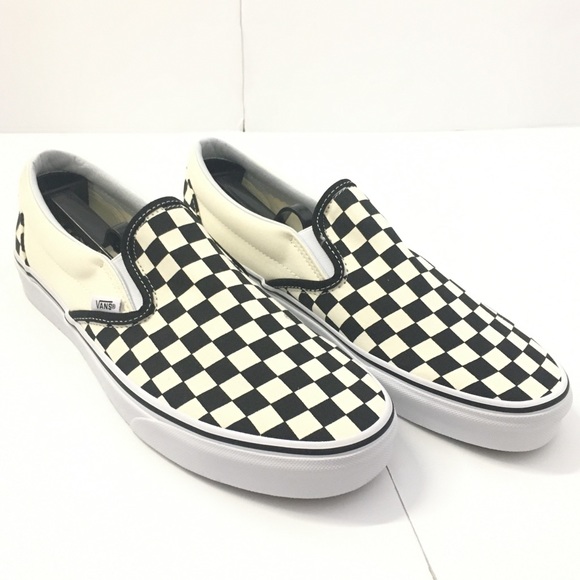 mens checkered vans